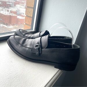 Salvatore Ferragamo pebble leather loafers
